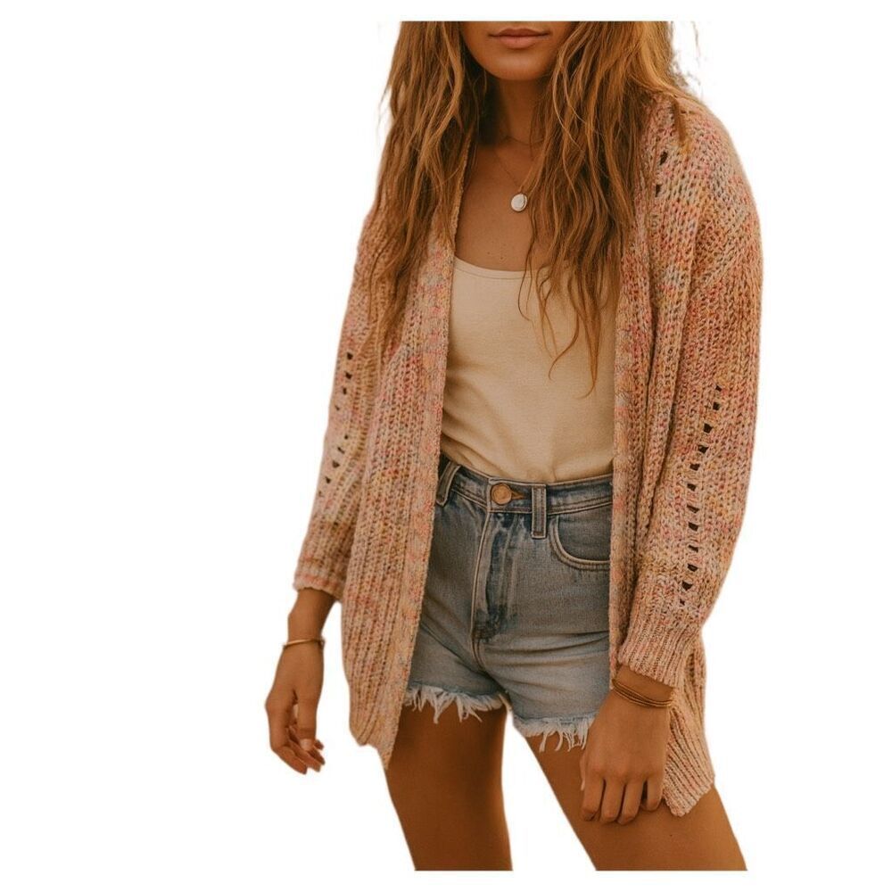 Grace + Karma size  S over sized chunky cotton blend cardigan